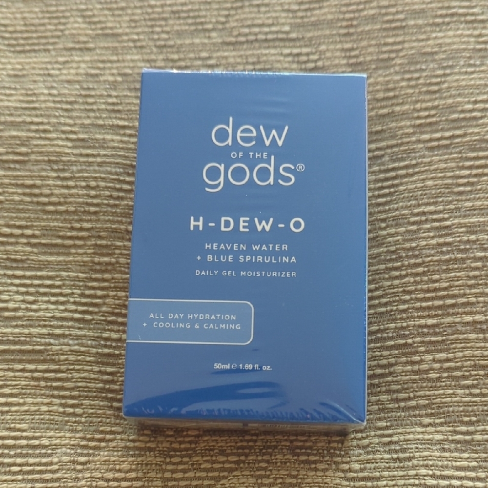 NIB Dew Of The Gods Heaven Water Blue Spirulina Daily Gel Moisturizer